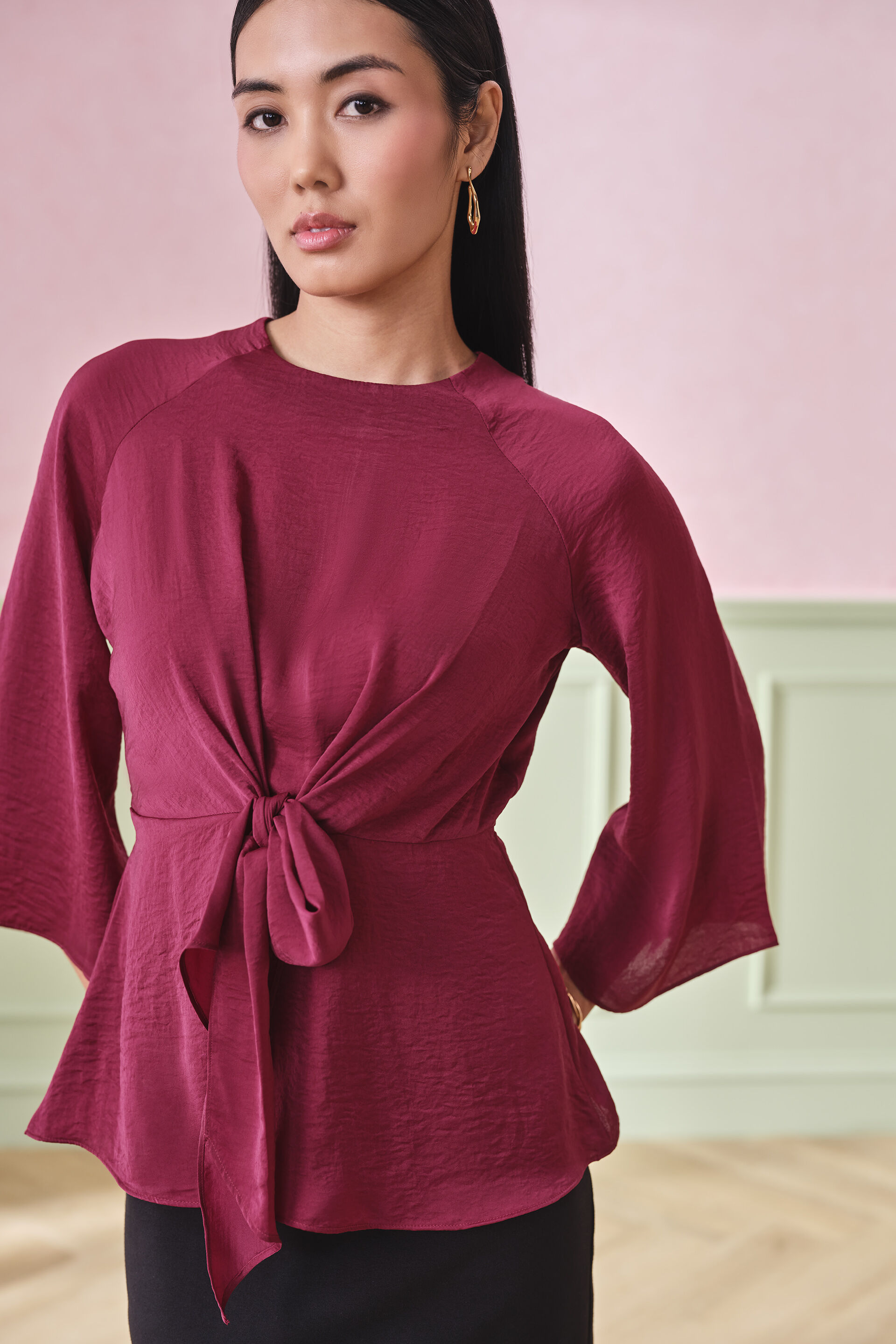 Maroon Muse Top, Maroon, image 4
